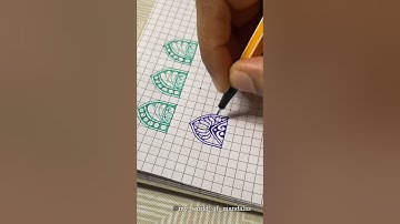 Mandala Pattern (18/50) | Visit my channel for a complete tutorial on 50 unique mandala patterns ♥️