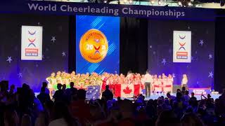 Teams entering for medal placements Cheerleading Worlds Orland 2026