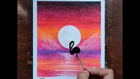 how to draw flamingo | flamingo drawing ideas| for beginners| so easy🤩