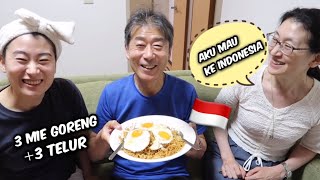 KETAGIHAN MAKAN INDOMIE GORENG MERTUA JEPANGKU MINTA KE INDONESIA