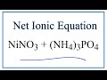 Net Ionic Equations and Spectator Ions