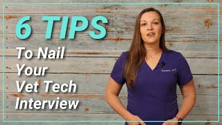 6 Tips to Nail Your Vet Tech Interview