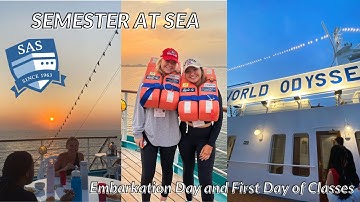 Embarkation and First Day of Classes on SEMESTER AT SEA