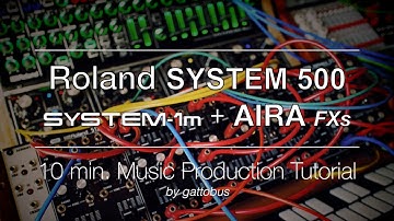 ROLAND SYSTEM 500 / AIRA MODULAR - 10 min. Music Production Tutorial
