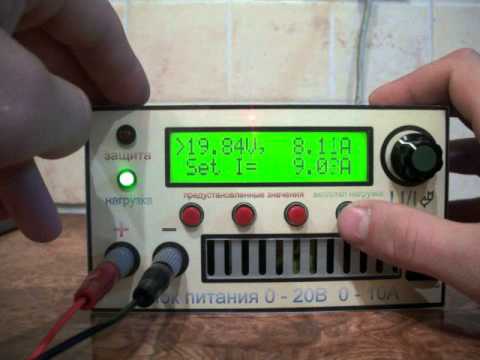 БП АТХ + Atmega8 + LCD1602 + энкодер.