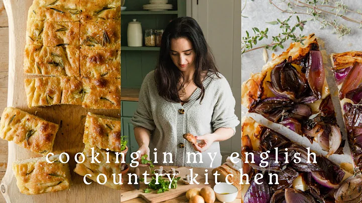 Cooking in my English Country Kitchen | Easy Focaccia, Tart Tartin & Apple Chutney