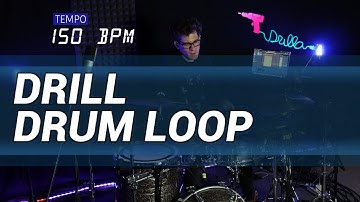 Drill drum loop 150 BPM // The Hybrid Drummer