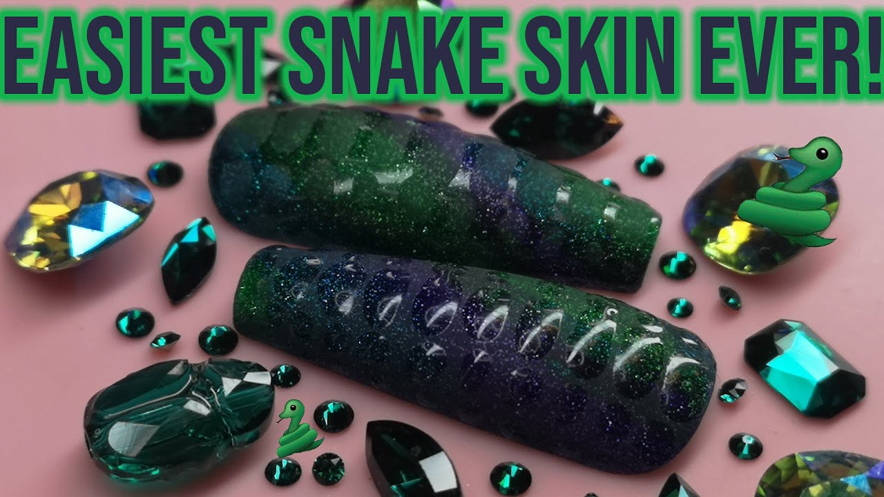 yet-another-way-to-do-snake-skin-nails-youtube