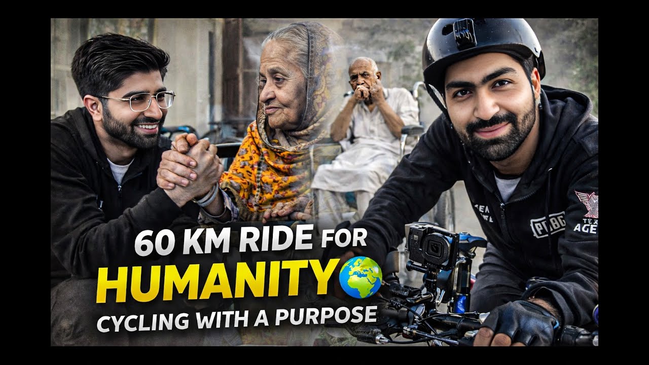 60 KM Cycle Ride for Humanity | Visiting Aaghosh Trust Karachi | Saife On Wheels