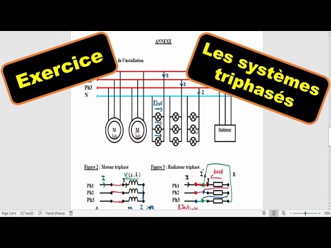 Exercice les systèmes triphasés Etude d&rsquo;une installation triphasé