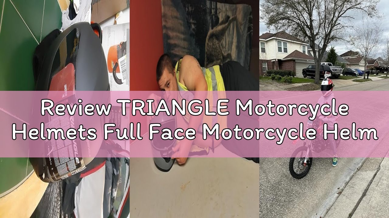 Review TRIANGLE Motorcycle Helmets Full Face Motorcycle Helmet for Men & Women with Tinted and Clear