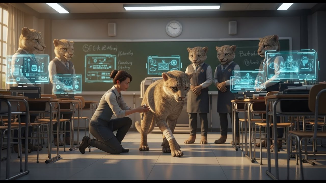 An Injured Cub Limped Into Class — The Human Bandaged It, and the Entire Pack Bowed in Silence | HFY