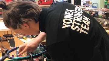 Time Lapse: How to String a Yonex VCore Pro 97 Tennis Racquet