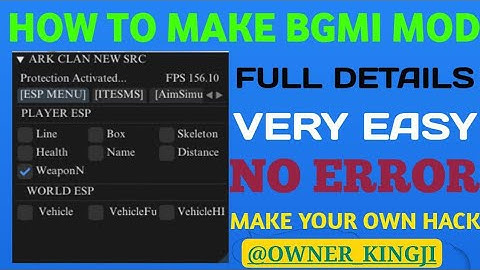 PART 1 HOW TO MAKE OWN MOD APK SRC ADD IN BGM I |MOD APK KAISE BANATE HA |HOW TO ADD SRC IN BGMI 3.6