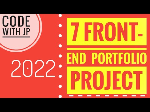 7 Front End Portfolio Projects || CODE WITH JP ||