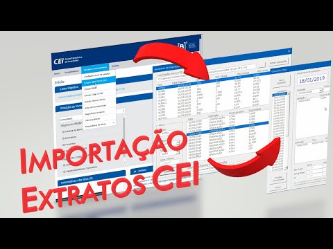 Importação dos Extratos CEI (agora diretamente pela planilha de ações!)