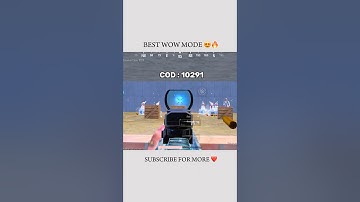 BEST WOW MODE 😍🔥 ! #shorts #1v4clutch  #bgmi #touopgaming