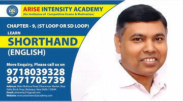 SHORTHAND CHAPTER 9, ST LOOP OR SD LOOP