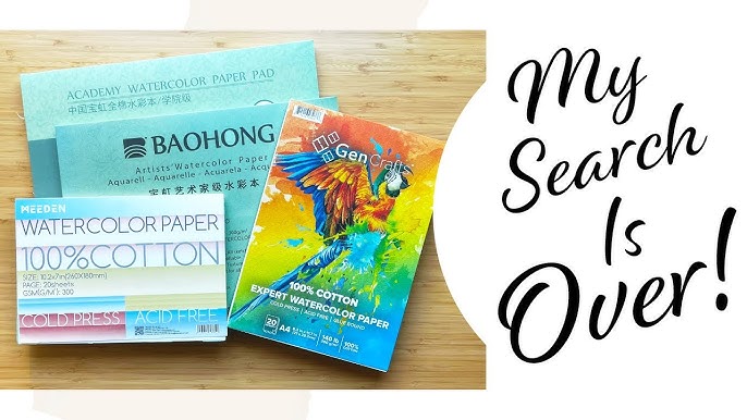 BAOHONG Watercolor Paper Unboxing, Review & Demo  Probably the BEST for  Beginners👌🏼 