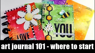 Art Journal 101 | where to start PART 1 - backgrounds