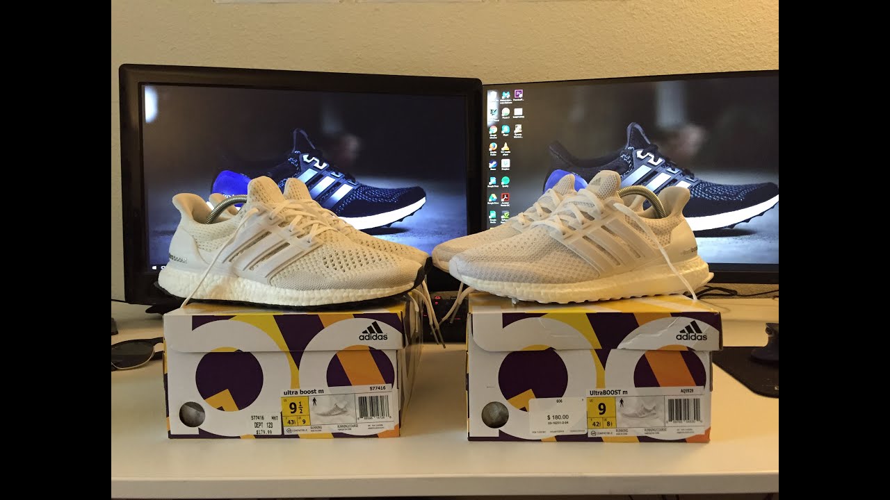 ultra boost triple white 1.0 vs 2.0