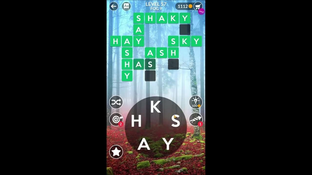 Wordscapes Level 57 Walkthrough Puzzle Game Android, iOS - YouTube