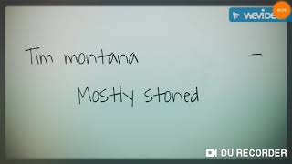 Timmontana- Mostly stoned(lyrics)