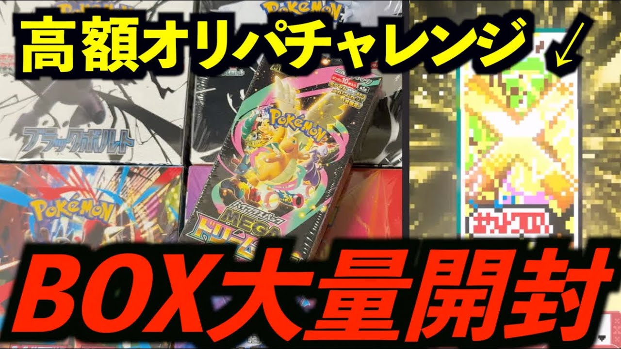 Pokémon Card] Big Gamble Challenge with High-Value Original Packs