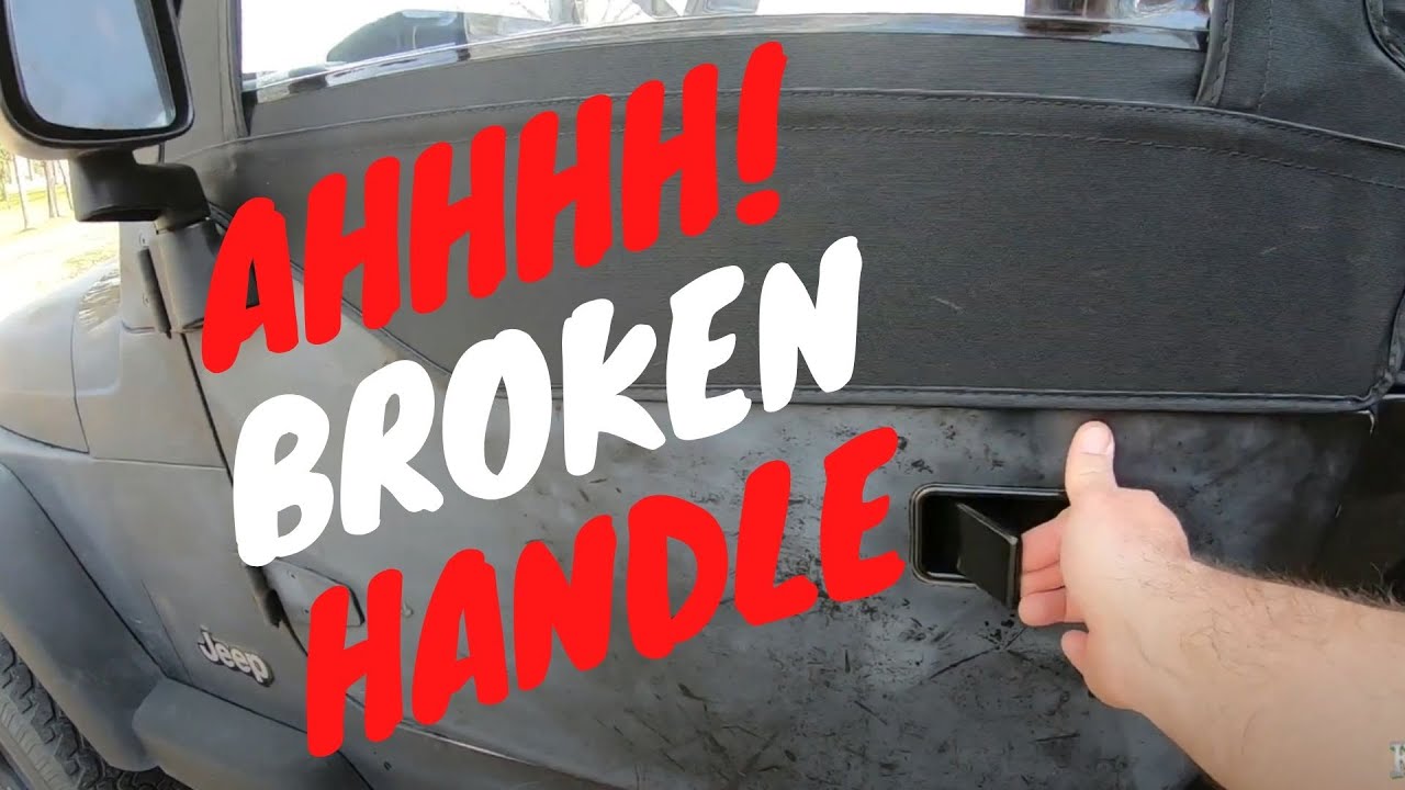 97 Jeep Wrangler. Replacing the Broken door handles! (Inside and outside) -  YouTube