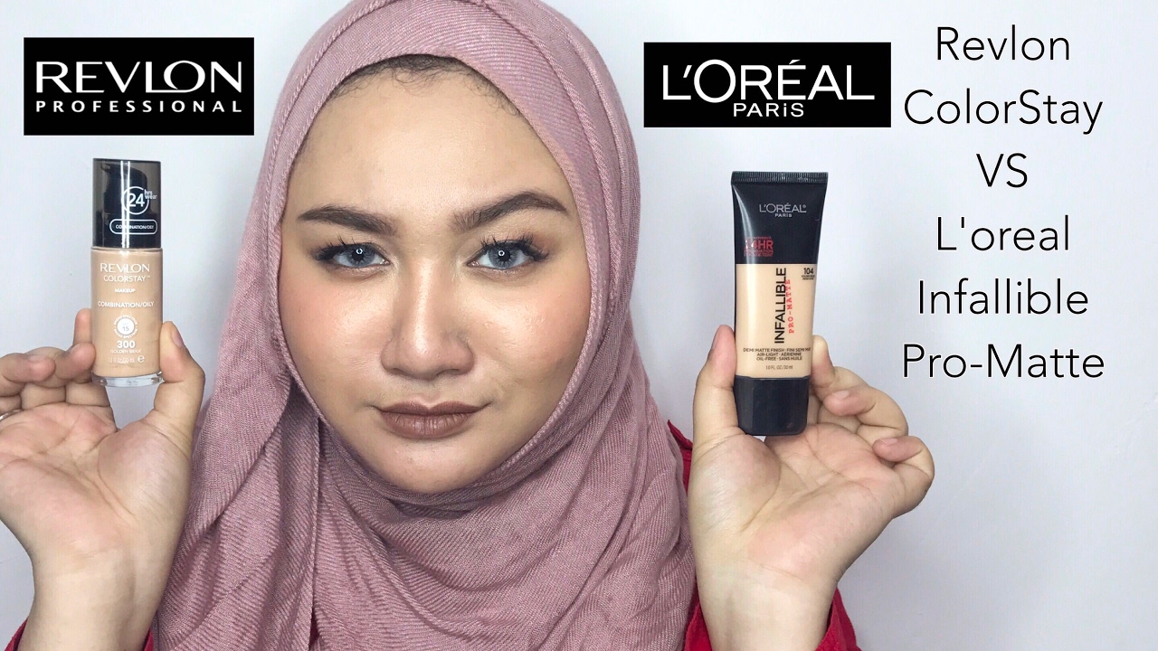 Revlon ColorStay VS Loreal Infallible Pro Matte Foundation Battle