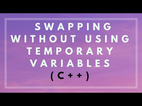 Swapping numbers without using temporary variable  || c++