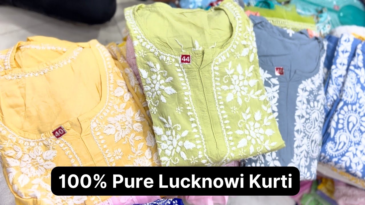 Lucknowi Kurta For Women, Lucknowi Chikankari Kurti for Women – Lucknowi  Chikan