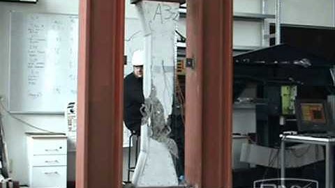 Test of reinforced confined concrete columns