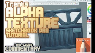 Transparent Texture Tutorial (Metal Gear Solid PS1 study) In Sketchbook Pro and Unity