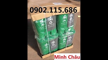 Thùng rác chia ngăn, thùng rác 2 ngăn, thùng rác 40L, thùng phân loại rác,