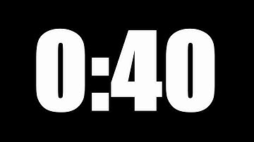 40 SECOND TIMER | LOUD ALARM ⏰