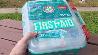 Be Smart Get Prepared - 351 Piece First Aid Kit - Exceeds OSHA ANSI/ISEA Standards for 100 People