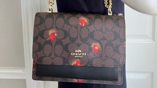 Coach Klare Crossbody in Signature Canvass with pop floral Print