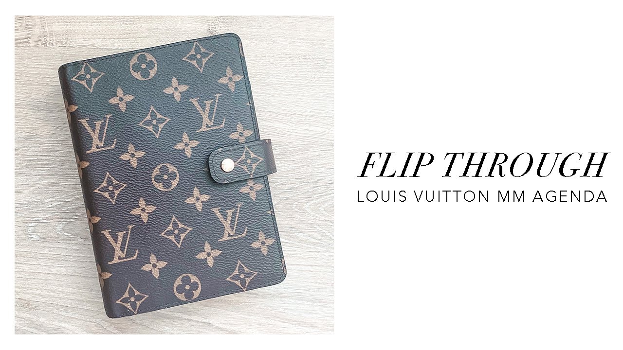 LOUIS VUITTON MEDIUM (MM) AGENDA, FLIP THROUGH