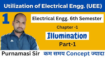 #1 Electrical 6th Semester | UEE | Ch-1 Illumination @PolytechnicPathshala
