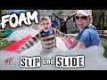 BIGGEST FOAM MESS Ever - GIANT Slip n Slide!