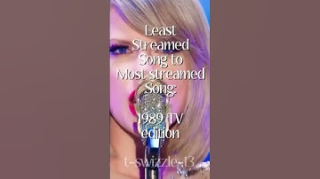 Least streamed song vs most streamed song: 1989 edition!🩵 #taylorswift #1989taylorsversion