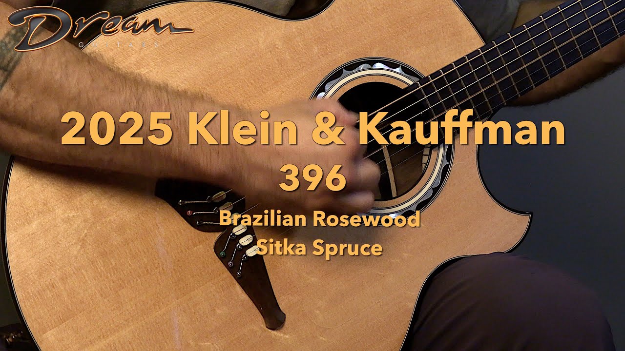 Dream Guitars - 2025 Klein & Kauffman 396, Brazilian Rosewood & Sitka Spruce 
