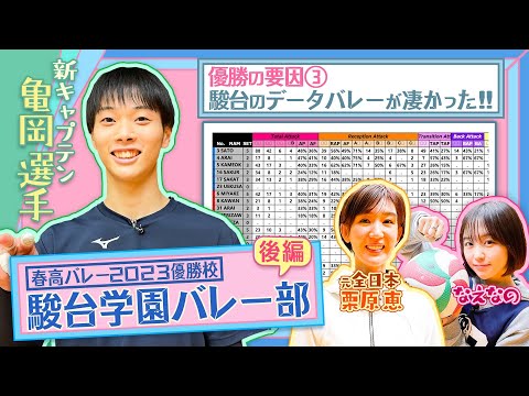 【春高バレー優勝🏆】駿台学園バレー部になえなの＆栗原恵さんが潜入取材！なえなのが練習＆ペナルティも体験!?新チームのキーマン・亀岡選手にも直撃！〔ブカピ148〕