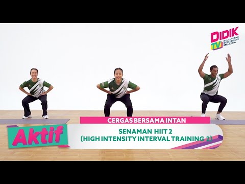 Aktif (2021) | Cergas Bersama Intan - Senaman HIIT 2 (High Intensity Interval Training 2)