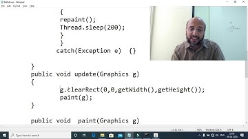 GUI Programming:Applet (Repaint,Update refreshing frame) Animation
