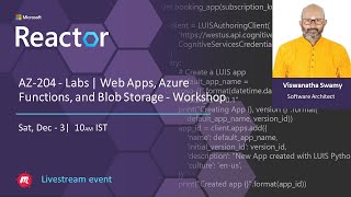 AZ-204 - Labs | Web Apps, Azure Functions, and Blob Storage - Workshop