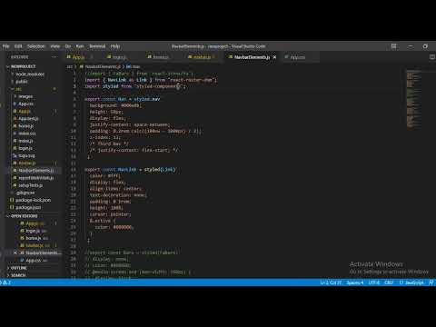 How to create a navbar ReactJS || React Native || Himachal Coder || React