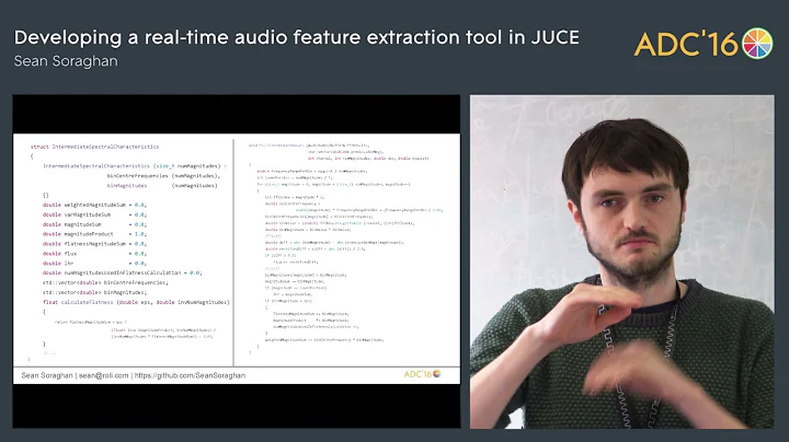 Real-time feature extraction with JUCE,  Sean Sora...