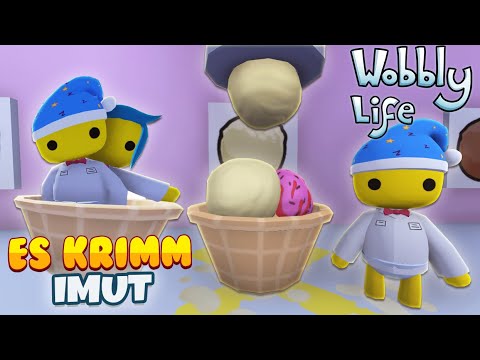 ADIK KECIL JADI PENJUAL ES KRIM LUCU DAN MENJADI KAYA 【WOBBLY LIFE】